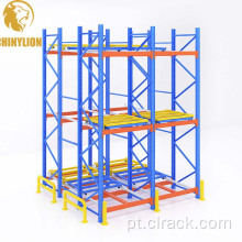 Push Back Racking System Warehouse Shelf Industrial